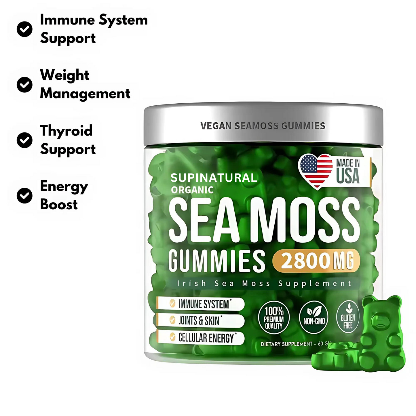 SUPINATURAL® SEA MOSS GUMMIES - POWERFUL SUPERFOOD